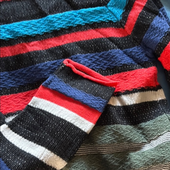 Free People Red and Blue Turtleneck Sweater - Picture 4 of 4